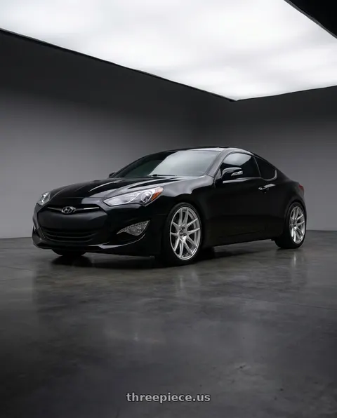 2013 Hyundai Genesis Coupe 2.0T Premium with ESR Wheels CS8 5x114.3 19x8.5 +35 Hyper Silver wheels