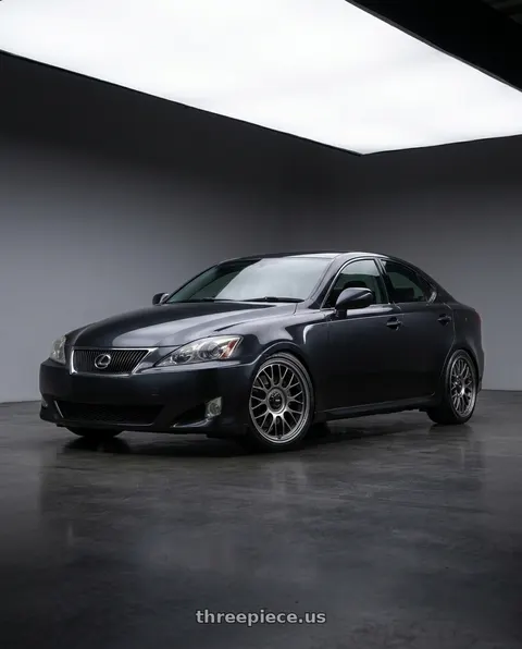 2009 Lexus IS250 with Konig MRK1 5X108 18x8.5+42 Hyper Carbon - Gloss Black Gear Cap/Logo/Cover Plate wheels