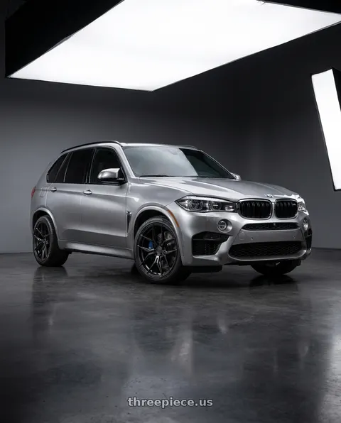 2016 BMW X5 with Rohana RFX5 5x120 20x10+38 Matte Black wheels