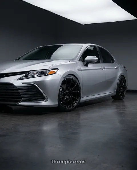 2021 Toyota Camry Hybrid LE with Enkei TS-V 5x114.3 18x8.5+45 Gloss Black wheels