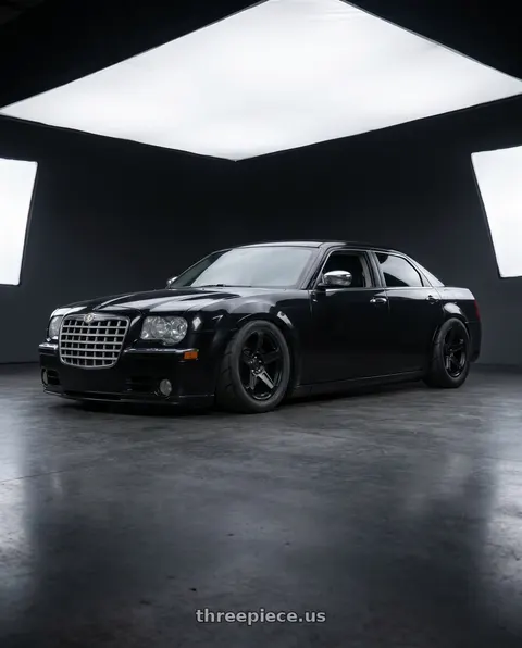 2007 Chrysler 300 with Voxx Replica Demon 5x115 20x10.5+25 Matte Black wheels