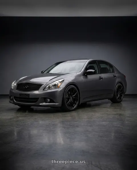 2011 INFINITI G37 X with Performance Replicas PR193 5X114.3 17X9 +24 GLOSS BLACK RED MACHINED wheels