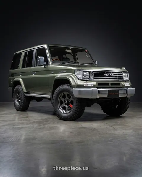 1994 Toyota Land Cruiser with Volk Racing TE37XT SL M-SPEC 6x139.7 16x8-20 Pressed Graphite wheels