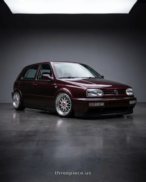 1995 Volkswagen Golf with BBS RG-F 4x100 15x7 +33 Sport Silver wheels