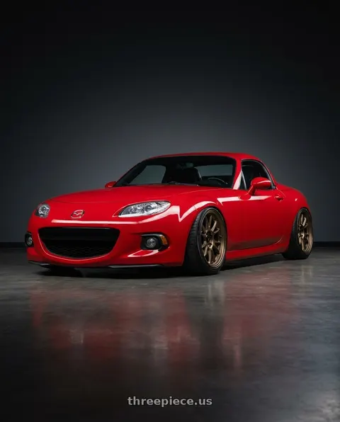 2012 Mazda MX-5 Miata with Konig Ampliform 5x114.3 17x8+40 Gloss Bronze wheels