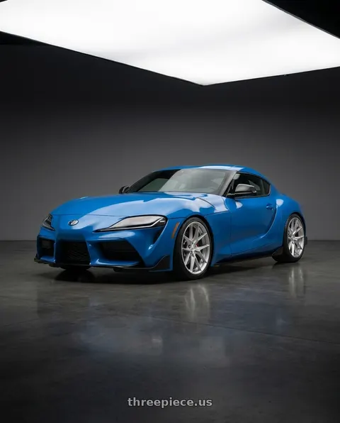 2021 Toyota GR Supra A91 Edition with Rotiform 1PC R133 FLG 5X108 18X8.5 +45 GLOSS SILVER wheels