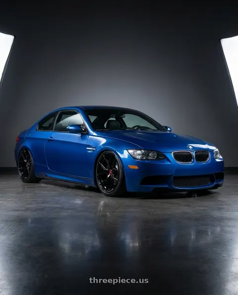 2008 BMW M3 with VOSSEN HF-5 5X114.3 19x9.5 +40 GLOSS BLACK wheels