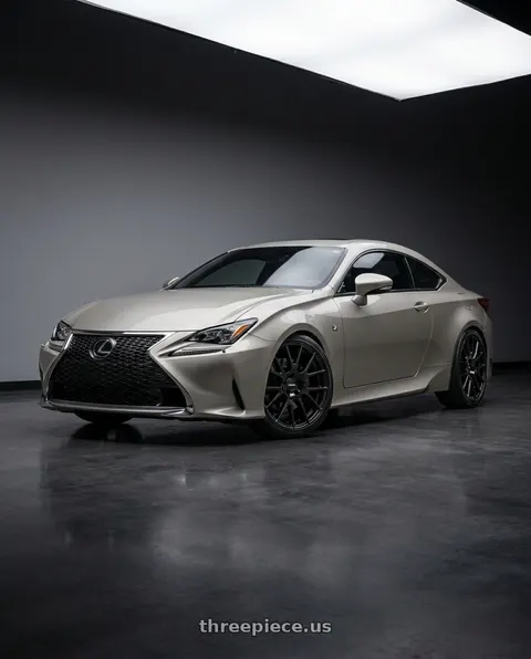 2018 Lexus RC350 with Vision Street-Designs 18 Hellion 5x114.3 18x8+40 Gloss Black wheels