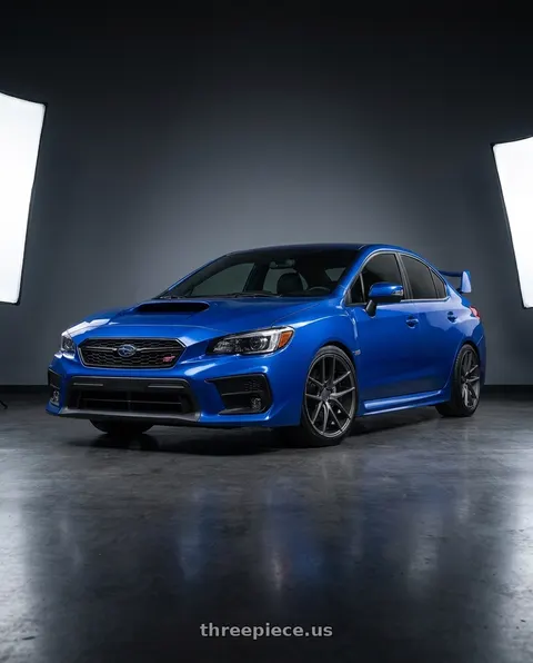 2018 Subaru WRX STI with Niche 1PC M129 TARGA 5X114.3 18X8 +40 MATTE GUN METAL wheels