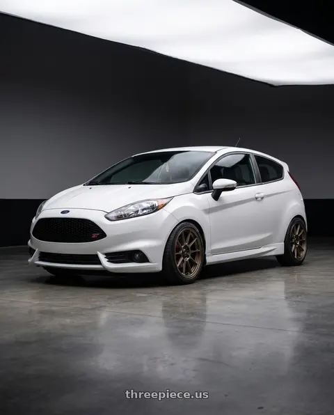2016 Ford Fiesta with Konig Dekagram 4x108 16x8+40 Gloss Bronze wheels