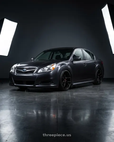2011 Subaru Legacy with VOSSEN HF-5 5X114.3 19x9.5 +40 GLOSS BLACK wheels