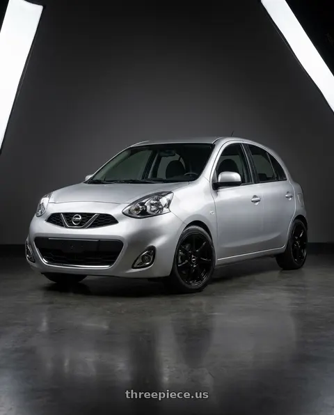2015 Nissan Micra with Ns Wheels NS1203 4x100/4x114.3 15x6.5 +38 Gloss Black wheels