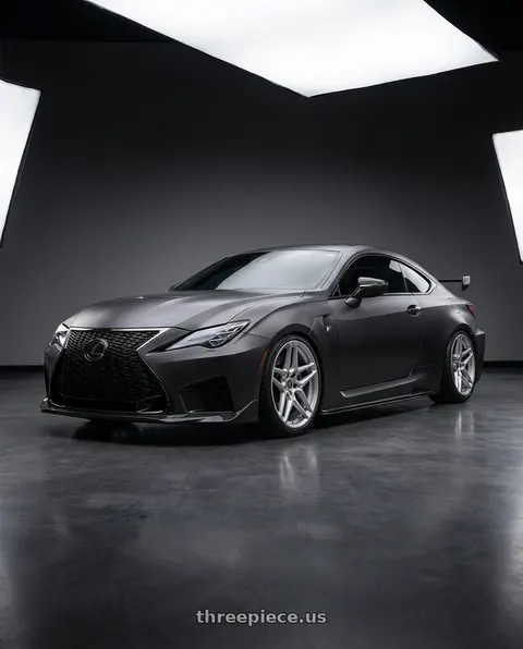 2024 Lexus RC F with HERITAGE WHEEL EBISU MONOC 5x120 20x9 +25 SILVER wheels