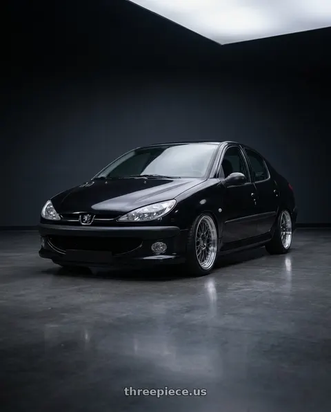 2011 Peugeot 206 SD roof with ESR Wheels SR SERIES SR01 5x108 17x8.5 +30 Gloss Graphite wheels