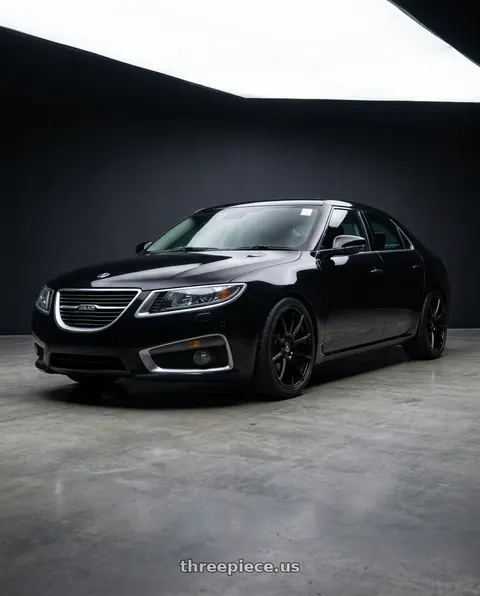 2011 Saab 9-5 Aero with Forgestar CF10 5x120.65 19x12 +50 Gloss Black wheels