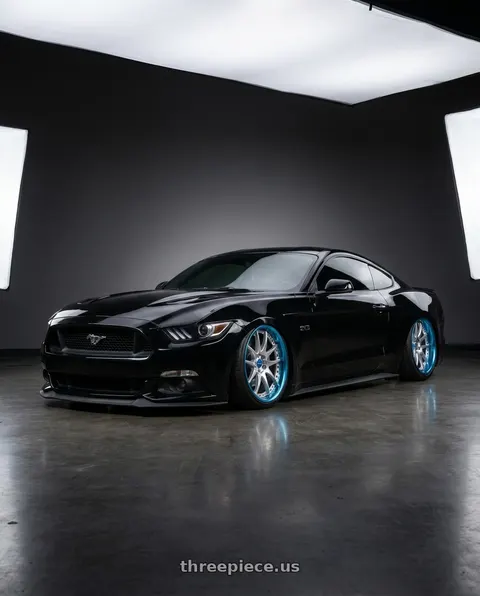 2017 Ford Mustang GT with Work Emotion CR 3P wheels