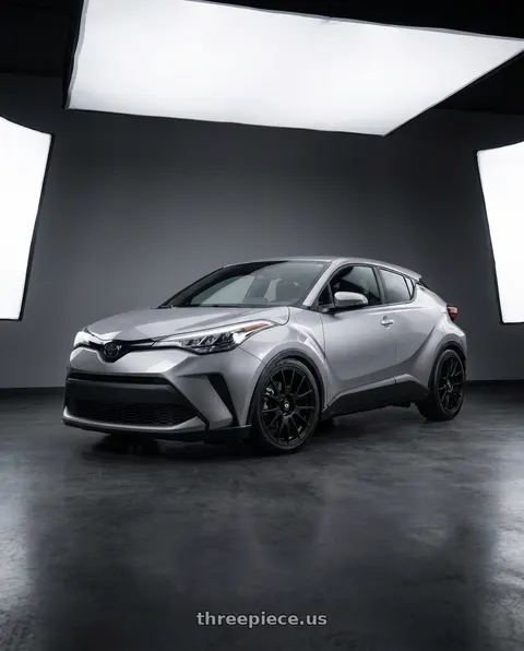2021 Toyota C-HR with Motegi MR118 MS7 5X112 18X8 +45 MATTE BLACK wheels
