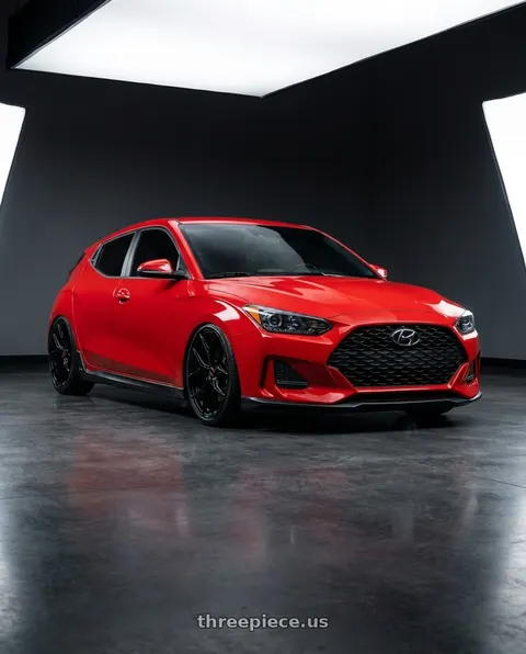 2022 Hyundai Veloster N with Vossen HF-5 19x9.5 / 5x114.3 / ET40 / Deep Face / 73.1 - Gloss Black Wheel - HF5-9N63 wheels