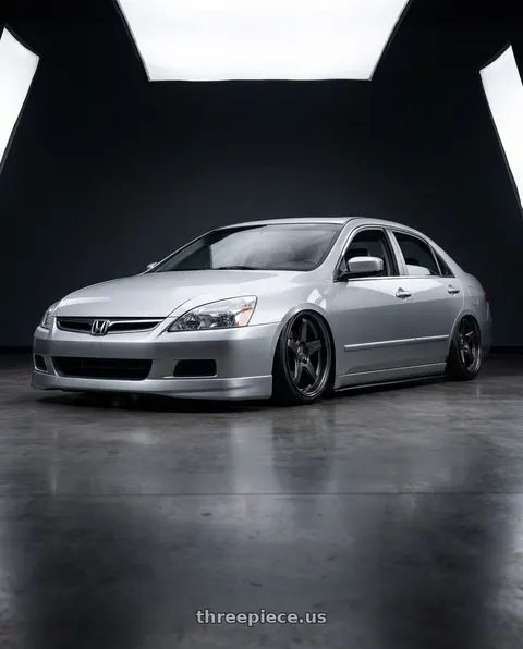 2007 Honda Accord with MRR Forged F23 5x120 19x8.5  +38 Carbon Flash fit Corvette C8 ( rear: FF2320A152048L-CF ) wheels