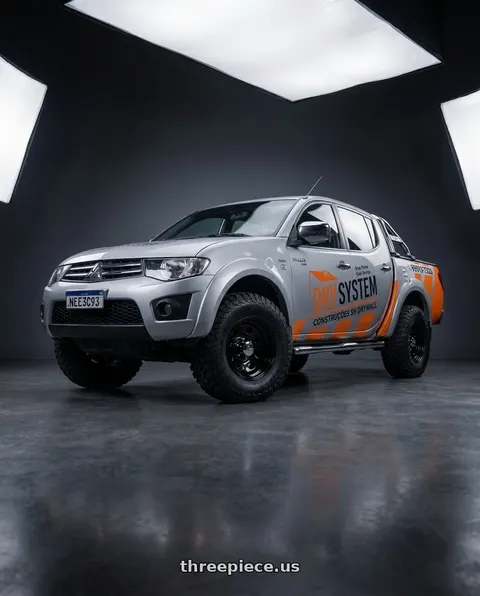 2014 mitsubishi l200 hpe chumbo with Allied - Pacer 297B Black Soft 8 6x139.7 17x9 -12 Gloss Black wheels