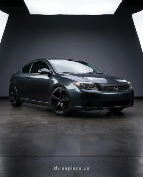 2009 Scion tC with TOUREN TR9 3190 5x112/5x120 22x9 +40 MATTE BLACK wheels
