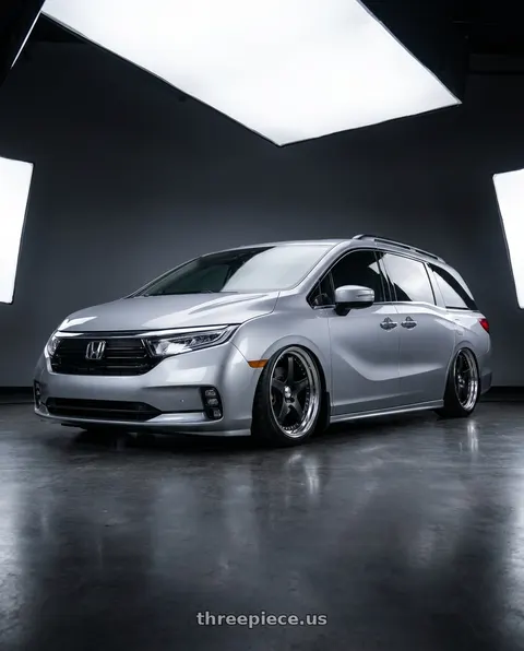 2024 Honda Odyssey Elite with SSR Professor SP4 5x120 20X8.5 43 SL Disk Flat Black wheels