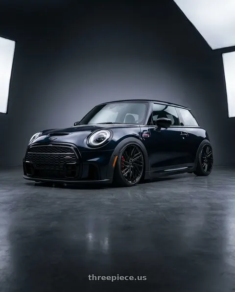 2023 Mini Cooper John Cooper Works with Motiv 429B Align 5x114.3/5X120 18x8 +40 Gloss Black wheels