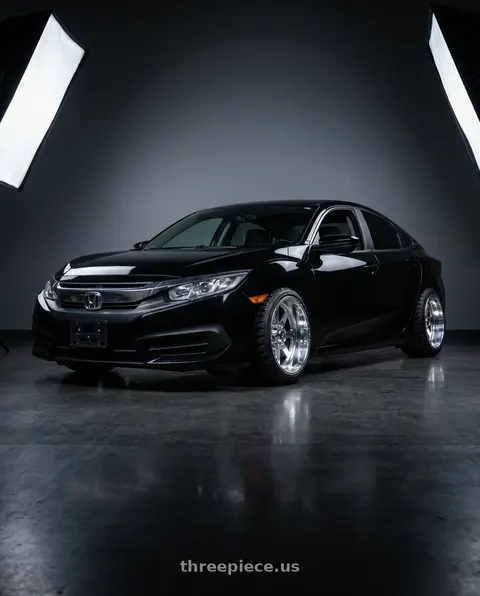 2016 Honda Civic with American Force 11 Independence SS 5X127 20X10 -25 POLISHED wheels