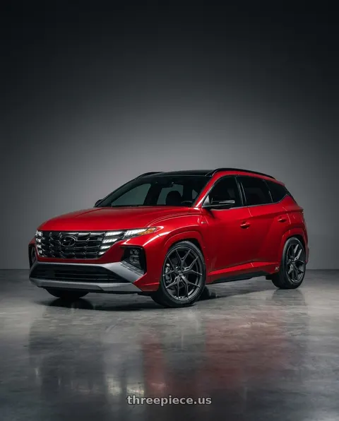 2022 Hyundai Tucson with VOSSEN HF-5 5X120 20x9 +35 MATTE GUNMETAL wheels