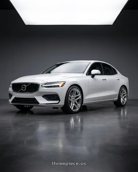 2020 Volvo S60 T6 Momentum with HERITAGE WHEEL EBISU MONOC 5x108 19x8.5 +35 CHROME wheels