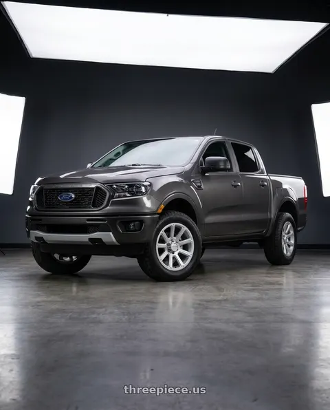 2021 Ford Ranger XL with Vision Off-Road 353 Turbine 6x139.7 17x8.5+18 Winter Paint-Silver( Salt Resistant) wheels