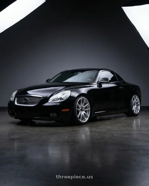 2005 Lexus SC430 with Vors TR4 5x114.3 18x9.5  +22 Silver Machine Face wheels