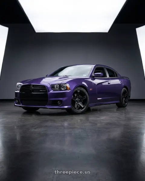 2014 Dodge Charger SRT8 with Voxx Replica Demon 5x115 20x9+20 Matte Black wheels