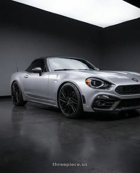 2020 Fiat 124 Spider with Motiv 429B Align 5x114.3/5X120 18x8 +40 Gloss Black wheels