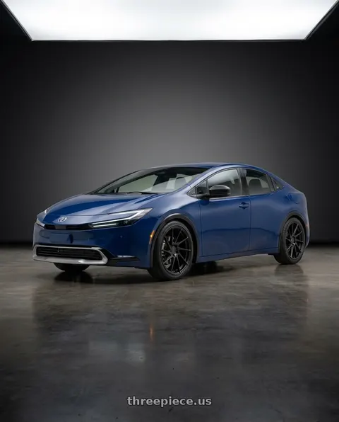 2024 Toyota Prius Prime XSE with Aodhan AH09 5x114.3 18x8.5 +35 Matte Black wheels