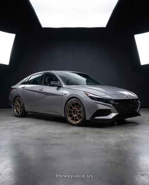 2023 Hyundai Elantra N with Konig Dekagram 5x114.3 17x8+40 Gloss Bronze wheels