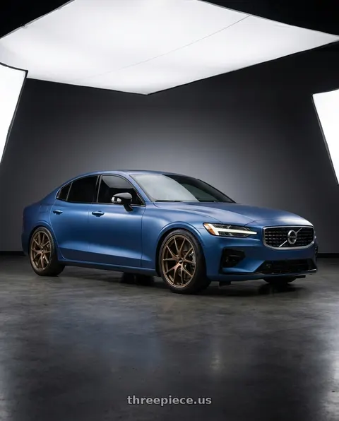 2020 Volvo S60 with BBS RI-A 5x120 18x9.5+40 Matte Bronze wheels