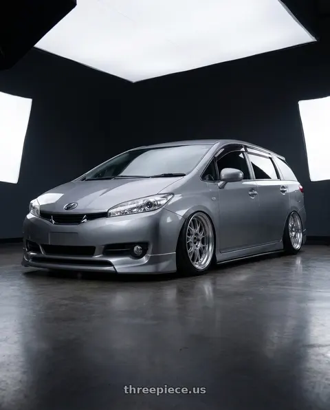 2009 toyota wish with BBS LM-R 5x114.3 19x8.5+43 Diamond Silver wheels