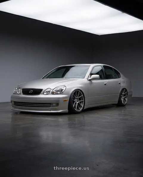 1999 Lexus GS300 with Avant Garde Wheels M510 5X130 19x11 +52 Dolphin Grey wheels