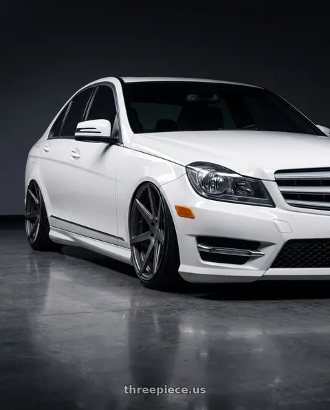2014 Mercedes-Benz C250 with Rohana RC7 5x112 19x8.5+42 Matte Graphite wheels