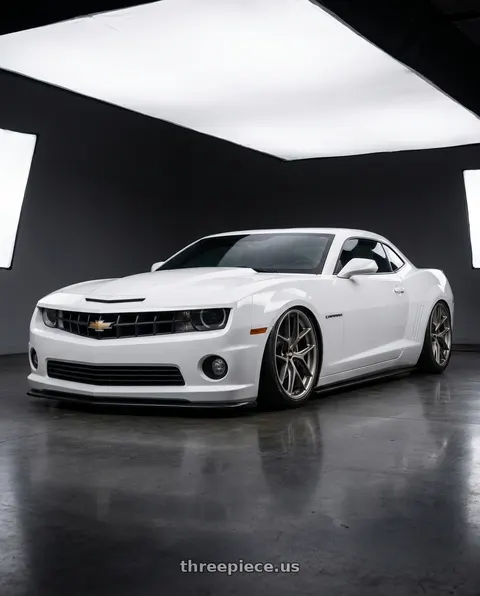 2014 Chevrolet Camaro with BBS CC-R 5x120 20x9.0+25 Satin Platinum wheels