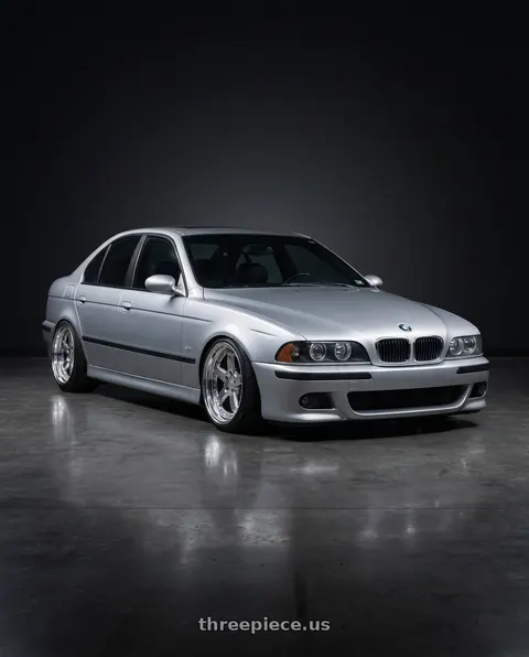 2003 BMW M5 with ESR Wheels RF2 5x120 18x8.5 +30 Chrome wheels
