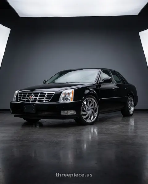 2009 Cadillac DTS Platinum with Strada FLAME 5x114.3 / 5x120 20x8.5 35MM Chrome wheels