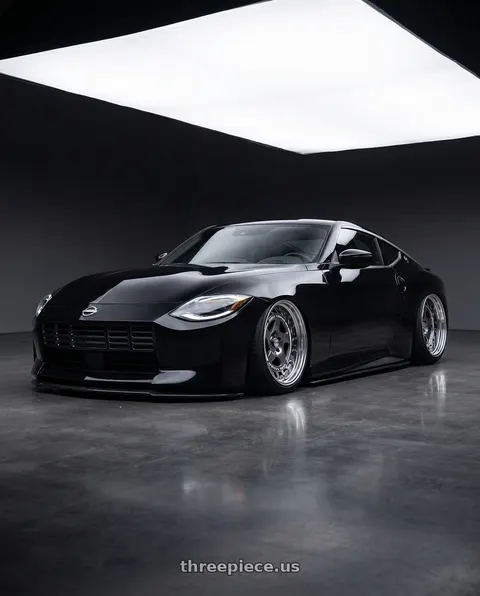 2025 Nissan Z with FORMULA AERO SPOKE 5x114.3 19X9+19 HP Disk Titan Silver wheels