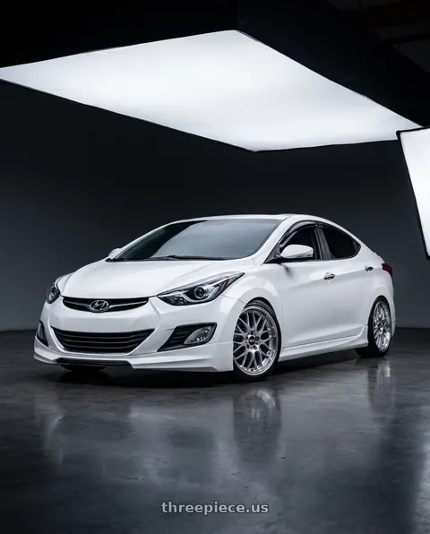 2014 Hyundai Elantra with BBS RS-GT 5x114.3 19x10.0+40 Diamond Silver wheels