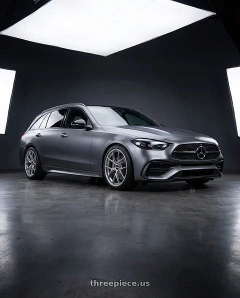 2026 Mercedes-Benz C300 with BBS RI-D 5x114.3 20x9.5 +48 Diamond Sliver wheels