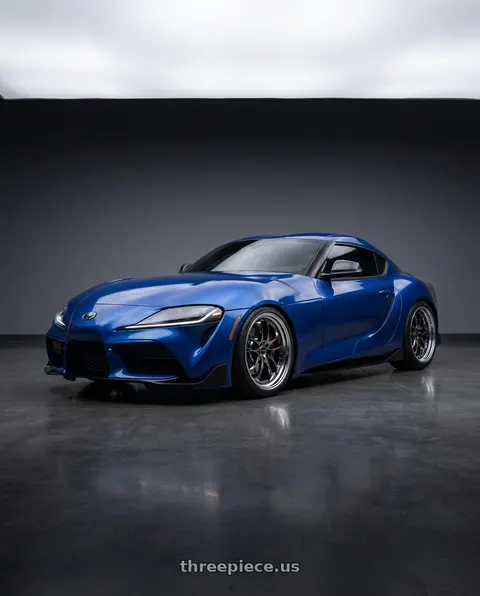 2026 Toyota GR Supra with Ssr Agle Minerva Step Rim 5x120 21x9+6 Hyper Disk Super Black Coat wheels