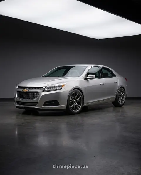 2015 Chevrolet Malibu with Konig Ampliform 5x120 18x8.5+32 Dark Metallic Graphite wheels