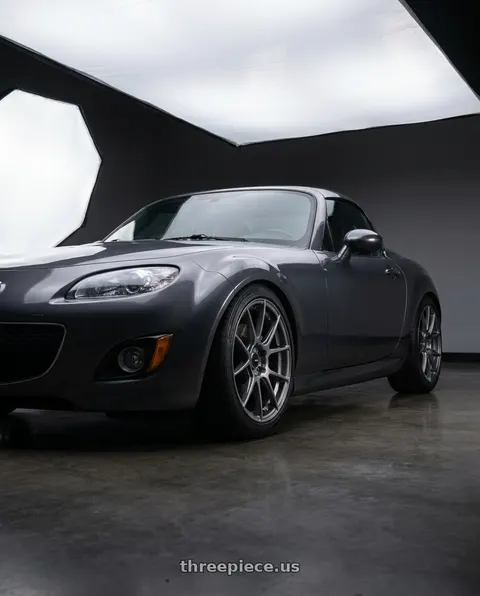 2014 Mazda MX-5 Miata with Enkei TS-V 5x114.3 17x8+45 Storm Grey wheels