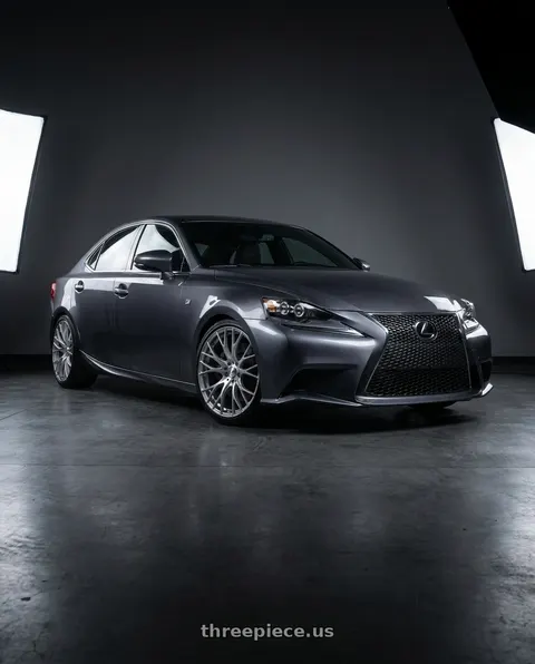 2017 Lexus is f sport with WedsSport SA-20R 5x114.3 18x9.5+38 VI Silver wheels